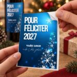 Vánoční etiketa na víno 6 – Odlepování samolepky – PF 2027