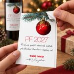 Vánoční etiketa na víno 16 – Odlepování samolepky – PF 2027