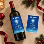 Vánoční etiketa na víno 24 – Etiketa vedle lahve – PF 2027