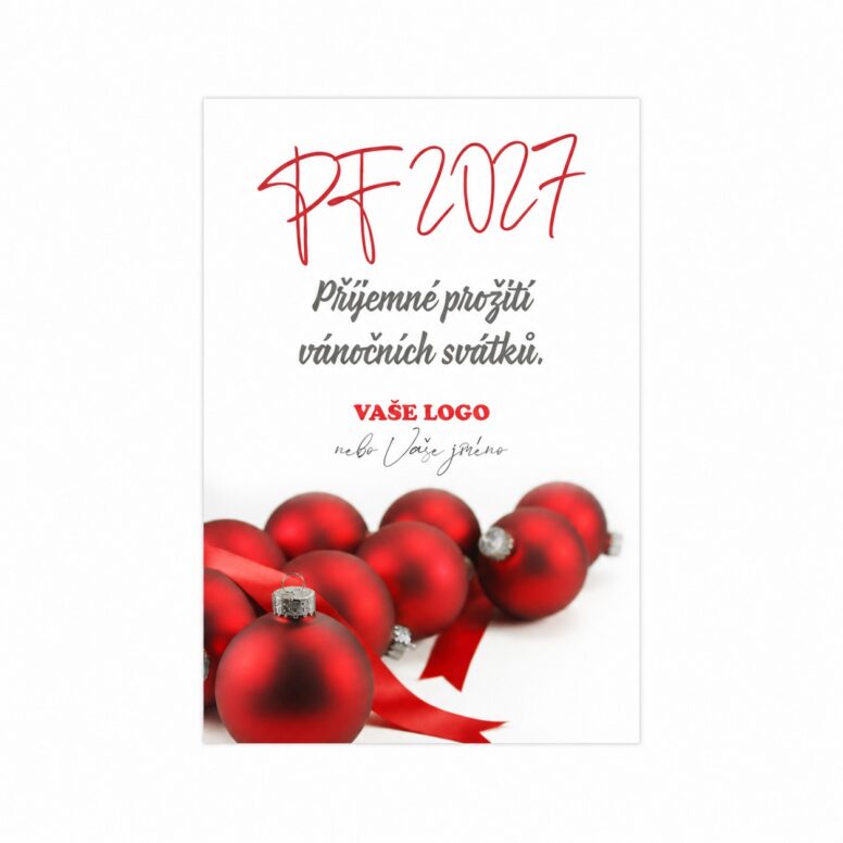 Firemní vánoční etiketa na víno 64 – PF 2027.