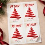 Vánoční etiketa na víno 69 – Samolepky na archu – PF 2027
