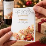 Vánoční etiketa na víno 77 – Odlepování samolepky – PF 2027