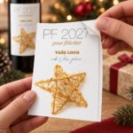 Vánoční etiketa na víno 97 – Odlepování samolepky – PF 2027