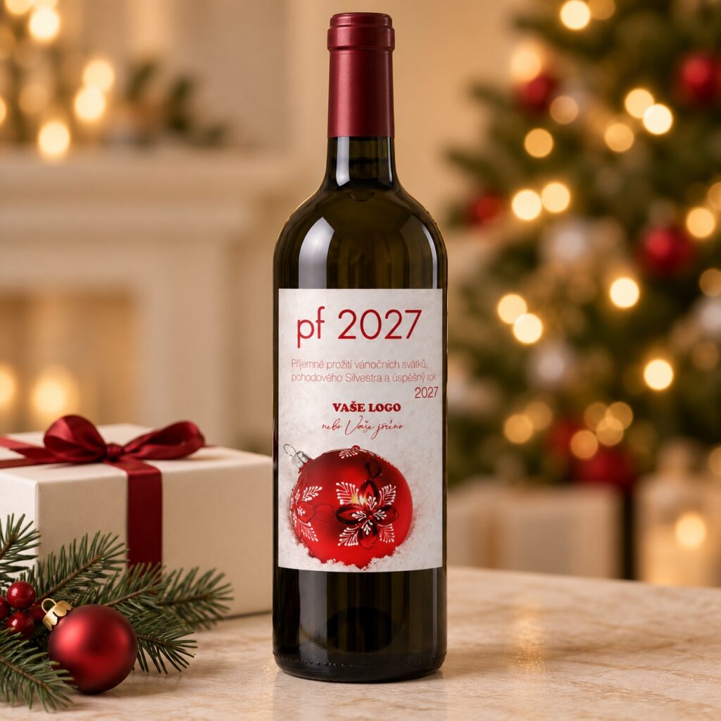 Vánoční etiketa na víno 129 – Vánoční zátiší – PF 2027