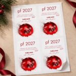 Vánoční etiketa na víno 129 – Samolepky na archu – PF 2027