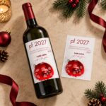 Vánoční etiketa na víno 129 – Etiketa vedle lahve – PF 2027