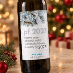 Vánoční etiketa na víno 142 – Detail etikety – PF 2027