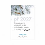 Firemní vánoční etiketa na víno 142 – PF 2027.