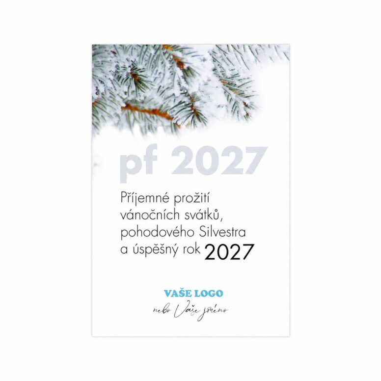 Firemní vánoční etiketa na víno 142 – PF 2027.