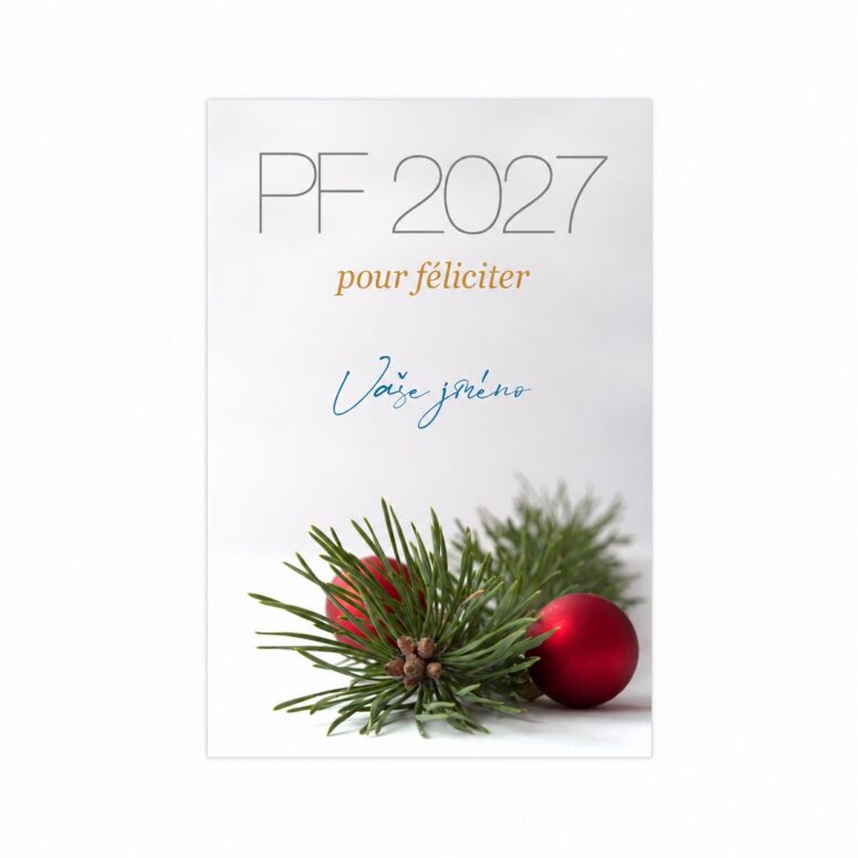 Firemní vánoční etiketa na víno 158 – PF 2027.