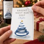 Vánoční etiketa na víno 169 – Odlepování samolepky – PF 2027