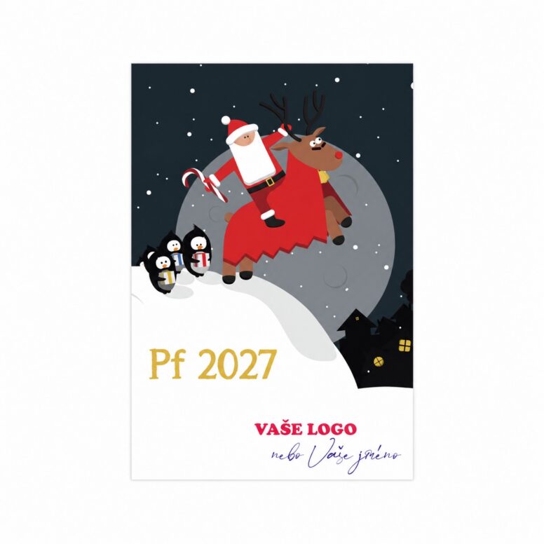 Firemní vánoční etiketa na víno 308 – PF 2027.