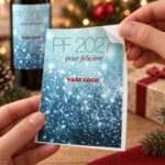 Vánoční etiketa na víno 321 – Odlepování samolepky – PF 2027