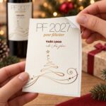 Vánoční etiketa na víno 325 – Odlepování samolepky – PF 2027