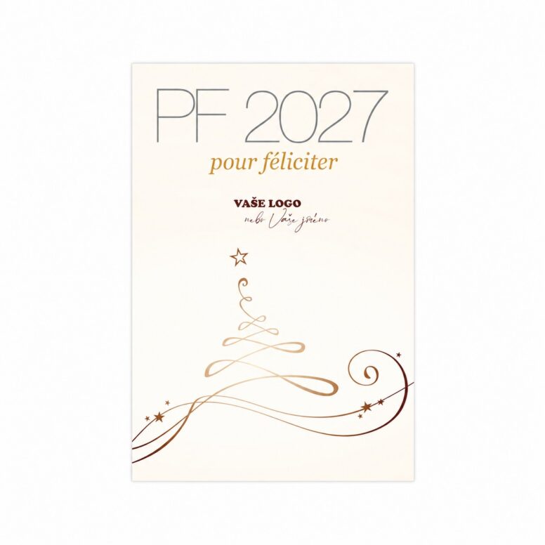 Firemní vánoční etiketa na víno 325 – PF 2027.