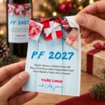 Vánoční etiketa na víno 389 – Odlepování samolepky – PF 2027