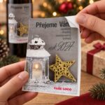 Vánoční etiketa na víno 398 – Odlepování samolepky – PF 2027