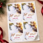 Vánoční etiketa na víno 404 – Samolepky na archu – PF 2027