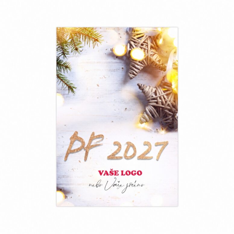 Firemní vánoční etiketa na víno 404 – PF 2027.