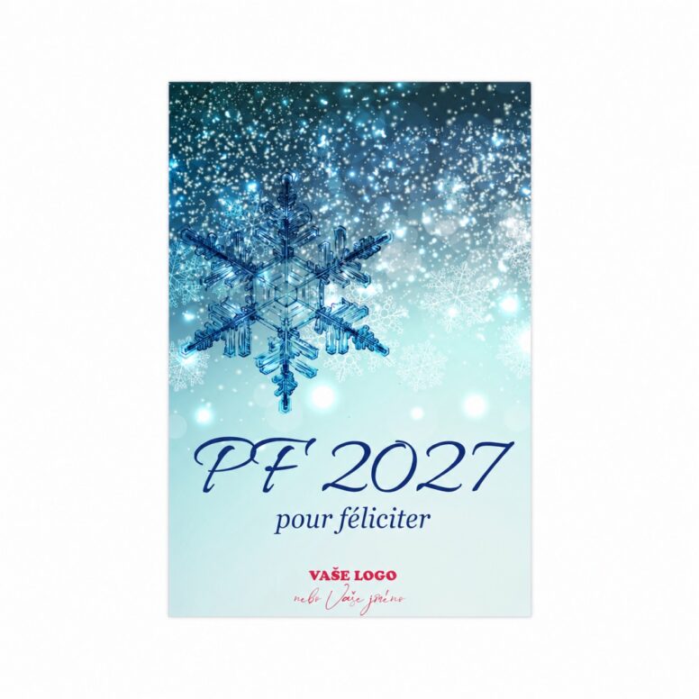 Firemní vánoční etiketa na víno 417 – PF 2027.