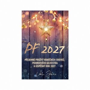 Firemní vánoční etiketa na víno 426 – PF 2027.