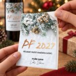 Vánoční etiketa na víno 438 – Odlepování samolepky – PF 2027