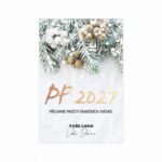 Firemní vánoční etiketa na víno 438 – PF 2027.