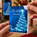 Vánoční etiketa na víno 446 – Odlepování samolepky – PF 2027