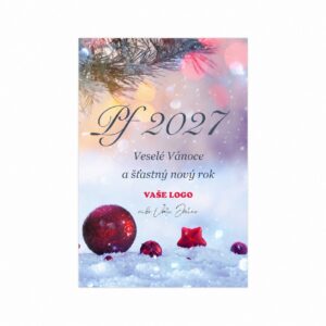 Firemní vánoční etiketa na víno 451 – PF 2027.