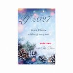 Firemní vánoční etiketa na víno 463 – PF 2027.