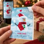 Vánoční etiketa na víno 470 – Odlepování samolepky – PF 2027