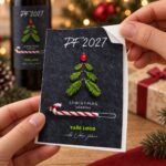 Vánoční etiketa na víno 473 – Odlepování samolepky – PF 2027