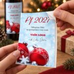 Vánoční etiketa na víno 505 – Odlepování samolepky – PF 2027