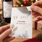 Vánoční etiketa na víno 518 – Odlepování samolepky – PF 2027