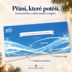 Novoročenka 220 s popisky úpravy textu a loga.