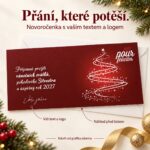 Novoročenka 242 s vánočním stromkem a popisky personalizace