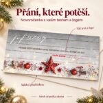 Nenápadné, ale krásné – novoročenka s nabídkou vlastního textu a loga.