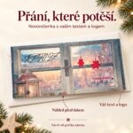 Novoroční okénko – novoročenka s nabídkou vlastního textu a loga.