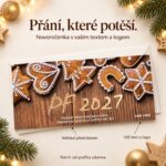 Perníčky – novoročenka s nabídkou vlastního textu a loga.