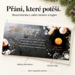 Vánoční pečení – novoročenka s nabídkou vlastního textu a loga.