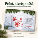 Vánoční hrneček – novoročenka s nabídkou vlastního textu a loga.