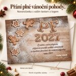 Perníčkové přání – novoročenka s nabídkou vlastního textu a loga.