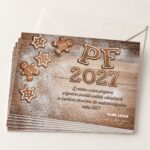 Perníčkové přání – detail novoročenky.