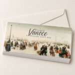Historické Vánoce – detail novoročenky.
