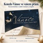 Zlatá noční obloha – novoročenka s nabídkou vlastního textu a loga.