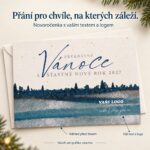 Třpytivá krajina – novoročenka s nabídkou vlastního textu a loga.