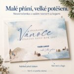 Třpyt krajiny – novoročenka s nabídkou vlastního textu a loga.