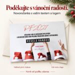 Vánoční čepice – novoročenka s nabídkou vlastního textu a loga.