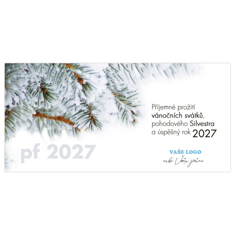 Novoročenka 142 – Zasněžená větvička