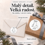Vánoční kulatá samolepka 117 – fotografie 5